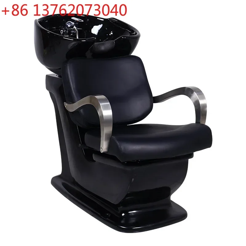 

Barber Shop Hair Salon Ceramic Basin Flush Bed Sitting Shampoo Bed