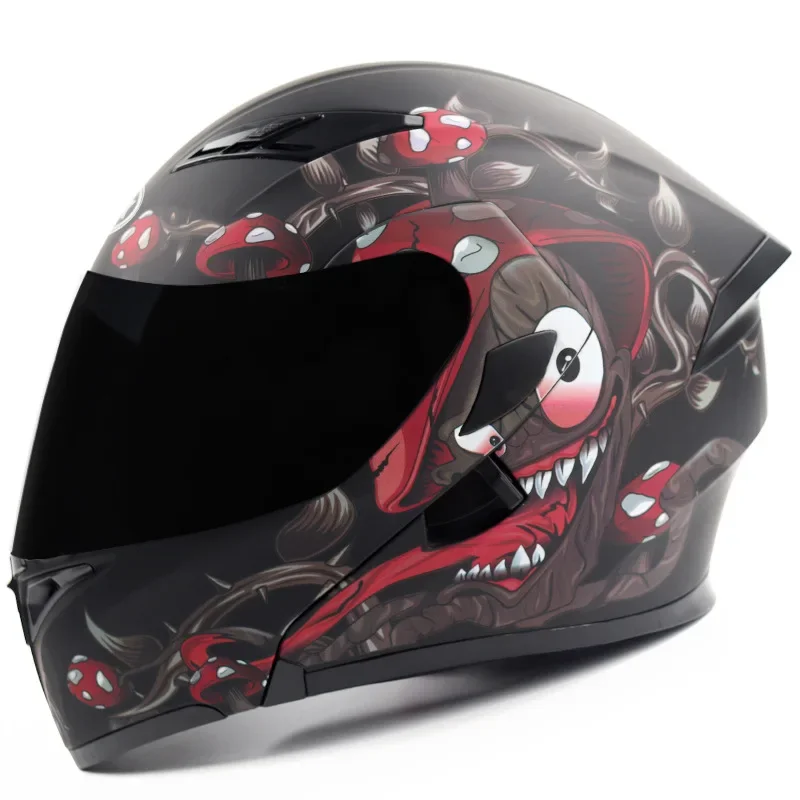 

New Full Face Motorcycle Helmet with Dual Lens Stylish Fast Release Racing Helmet Off-road Helmet Casco Casque Moto