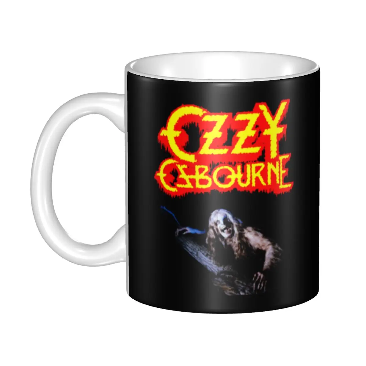 

DIY Ozzy Osbourne Rock Band Heavy Metal Ceramic Mug Personalized Coffee Cups Creative Present