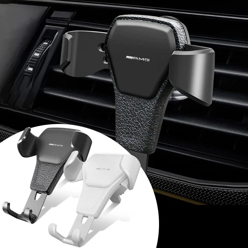 Gravity Car Mount GPS Mobile Phone Holder Vent Clip Installation For Mercedes Benz AMG V177 W124 W168 W169 W245 W447 W638 W639