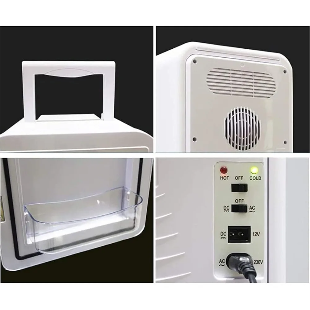 Mini frigorifero per camera da letto 17 L/27 lattine Dispositivo di raffreddamento e scaldino portatile per alimenti Frigorifero 12V per camera da letto, casa, ufficio, dormitorio, camper, Tr
