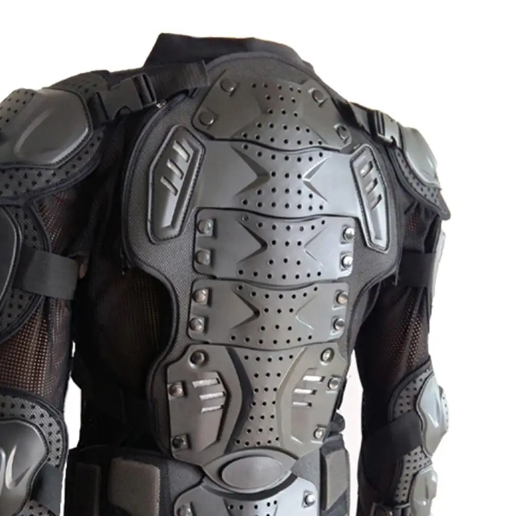 Motorcycle Jacket Spine Chest Protector Breathable Mesh Armor Safety Gear for Motorbike and Outdoor Sports