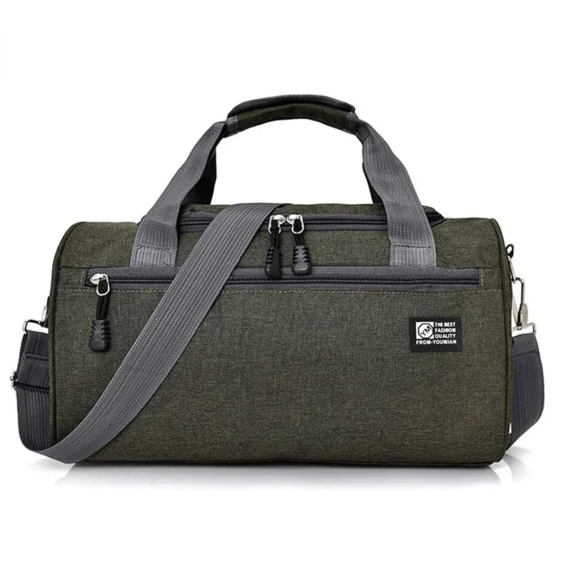 Men Travel Sport Bags Light Luggage Business Cylinder Handbag Women Outdoor Duffel Weekend Crossbody Shoulder Bag Pack