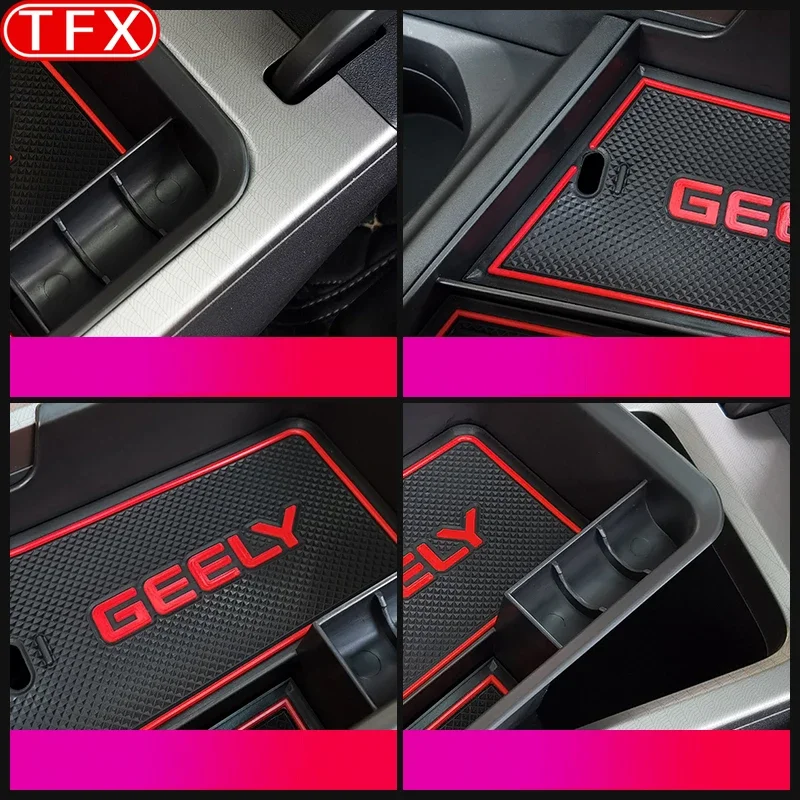 For Geely Emgrand 4th 2022 2023 2024 Car Styling Center Console Organizer Storage Interior Armrest Storage Box Auto Accessories