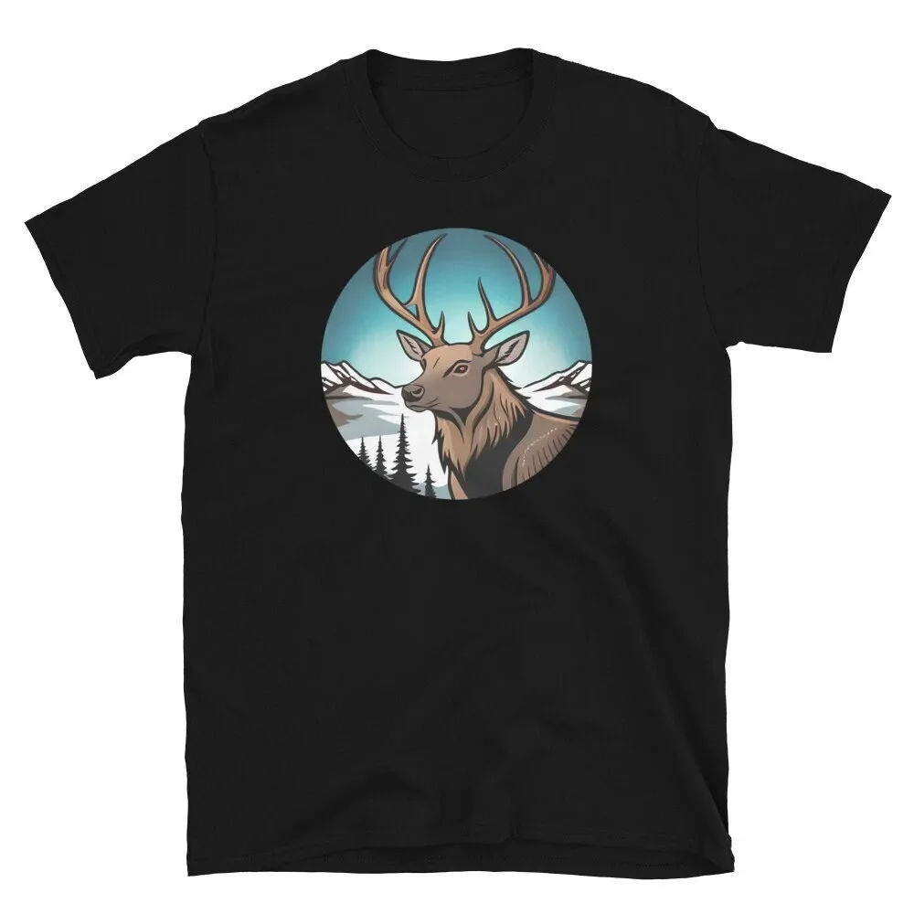 T-shirt Caribou Elk / Soft Unisex Tshirt for Animal Lovers