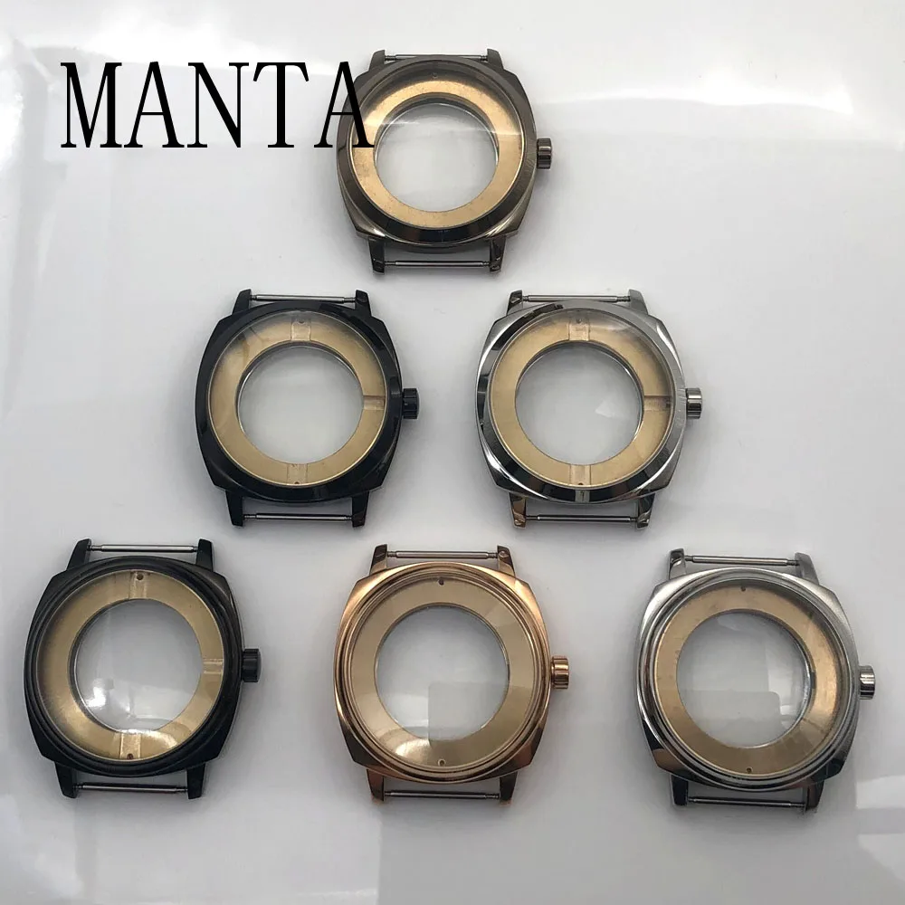 

MANTA 42mm Stainless Steel Case Fit NH35/NH36 Miyota8205/8215/821A Mingzhu2813/3804 Seagull ST1612 Automatic Movement