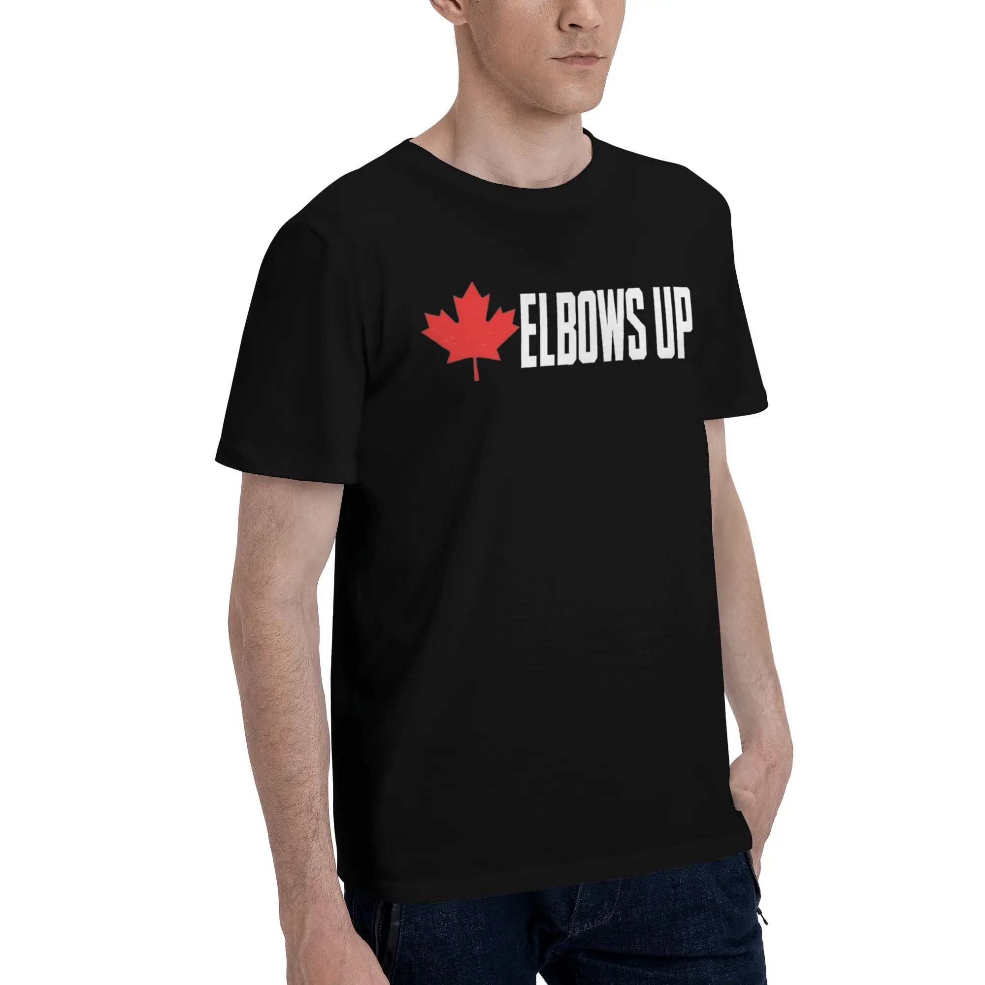 Elbows Up Canada T Shirt Summer True North Strong Y2K Funny T Shirts Cotton Hip Hop Tshirt For Mens Short Sleeve Casual Tees