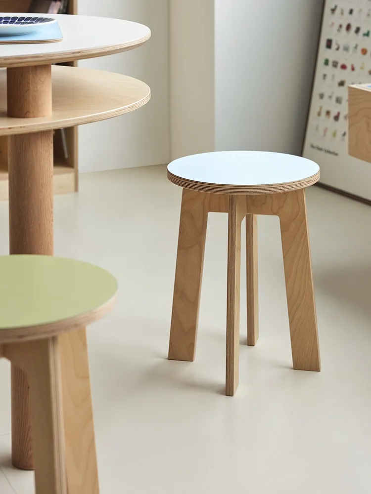 Board ins wind small stool household small apartment birch ocean board restaurant simple