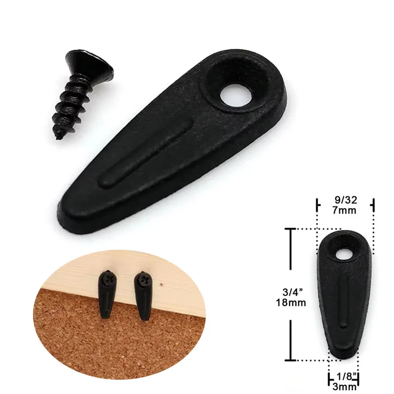 1-10Bags Rotating Fasteners with Screws Plastic Backing Clips Set Lightweight Hardware for Canvas Photo Frame Mounting