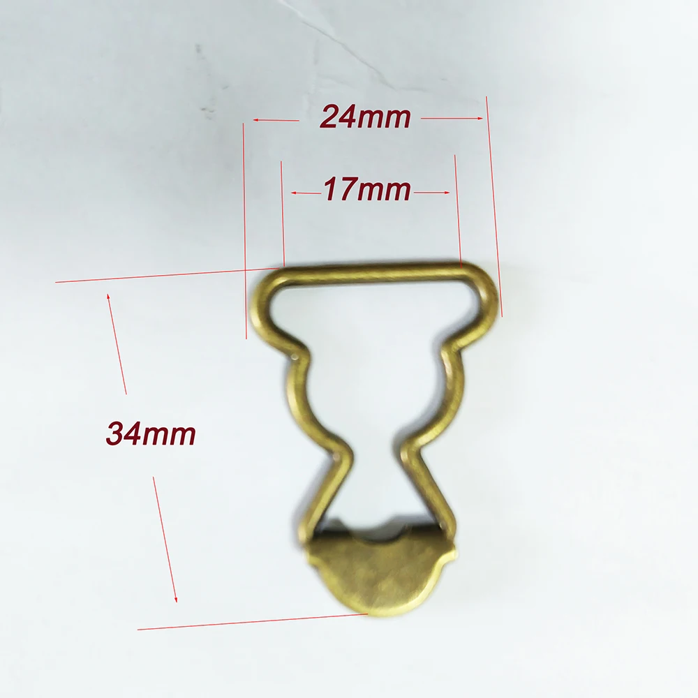 Adjustable 17mm Buckle for Doll Suspenders - Antique Bronze Metal Slide Clasp, Teddy Bear Harness Parts