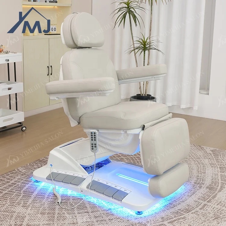 Esthetician Cosmetic Nursing Waxing Chair Electric Facial Spa Bed With Motors