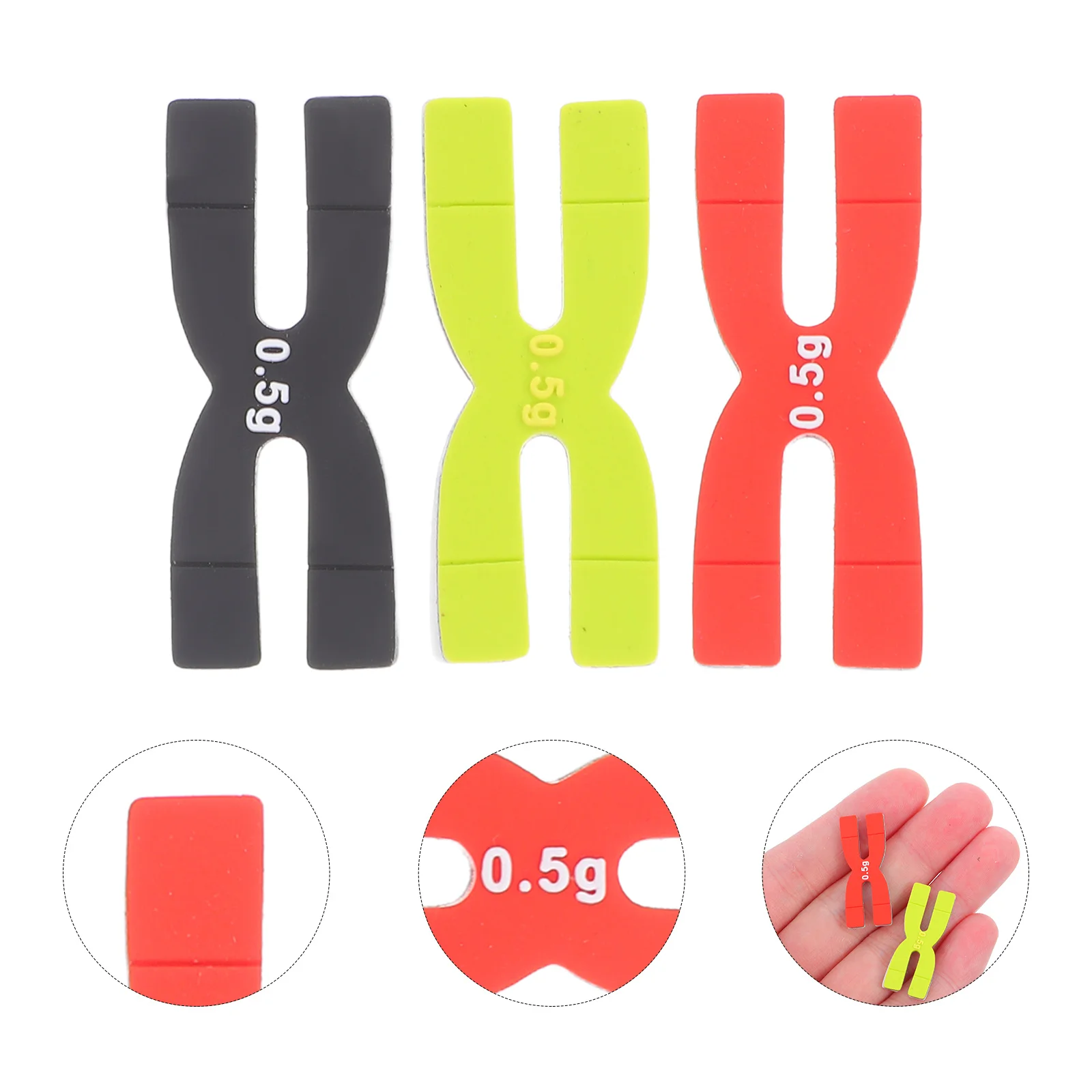 3Pcs 배드민턴 라켓 가중 스트립 실리콘 소재는 타격 경험을 향상시킵니다. 여러 플레이어와 스타일에 대한 다용도 사용