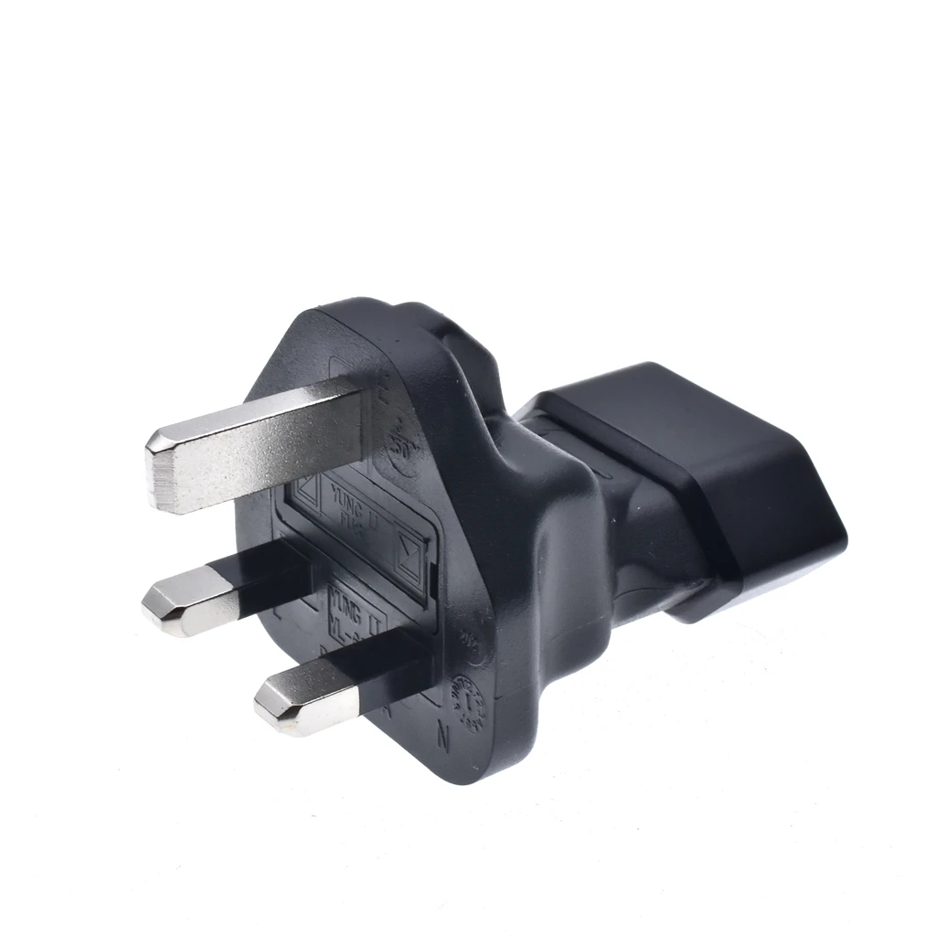 EU To UK Plug Adapter 3A250V European Type-C Round 2 Pins To England Singapore Type-G Converter