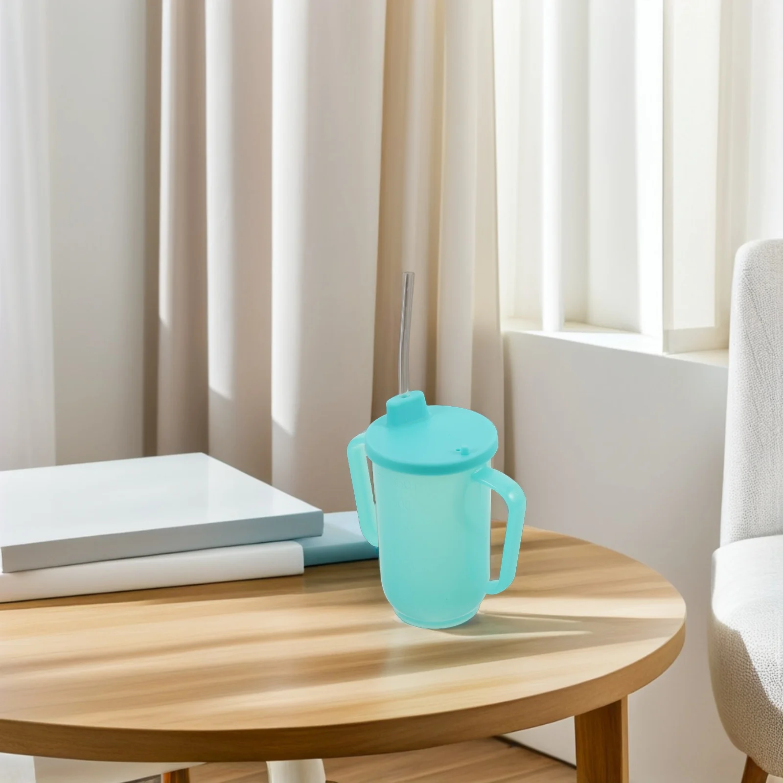 

2Pcs Adult Sippy Cup for Elderly: Non-Spill Feeding Cup with Long Straw for Bedridden Patients Hydration Nutrition Support Daily