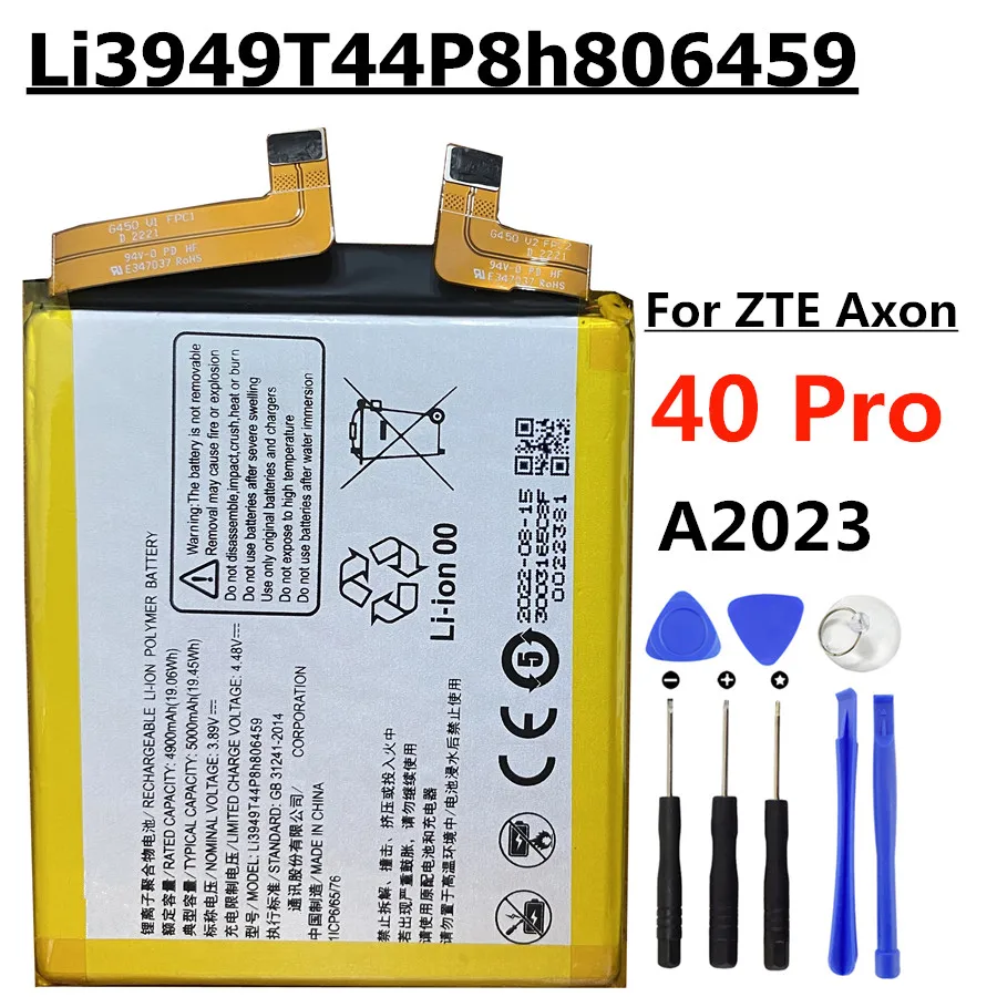 New Original Li3949T44P8h806459 5000mAh Battery For ZTE Axon 40 Ultra A2023P / for ZTE Axon40 Pro A2023 Mobile Phone