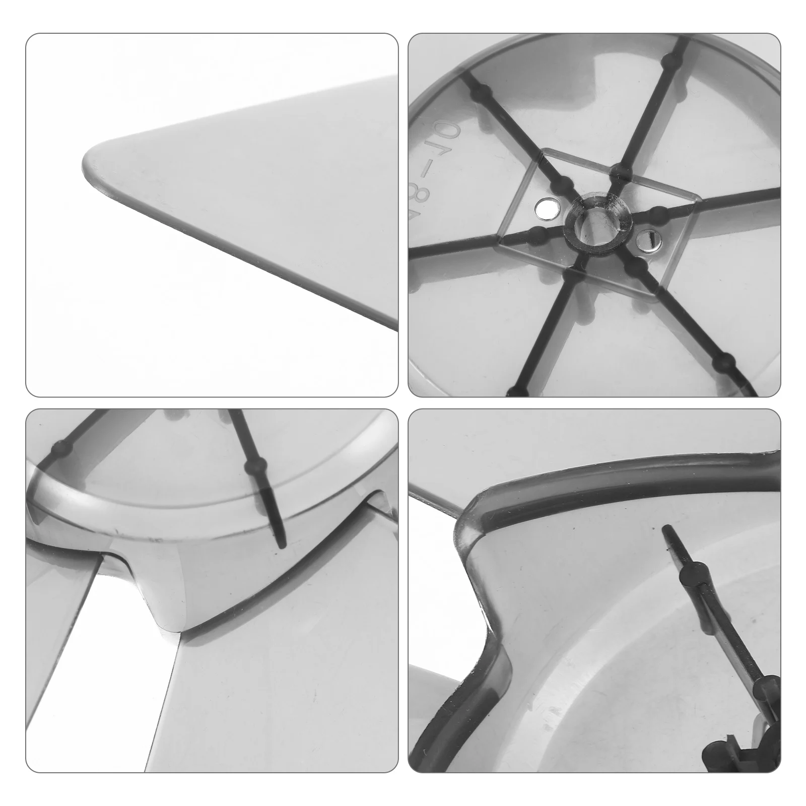 

6-Pcs Fan Blades Replacement For Table Standing Floor Electric Fan Universal Plastic Blades Easy Install Low Noise Household Use