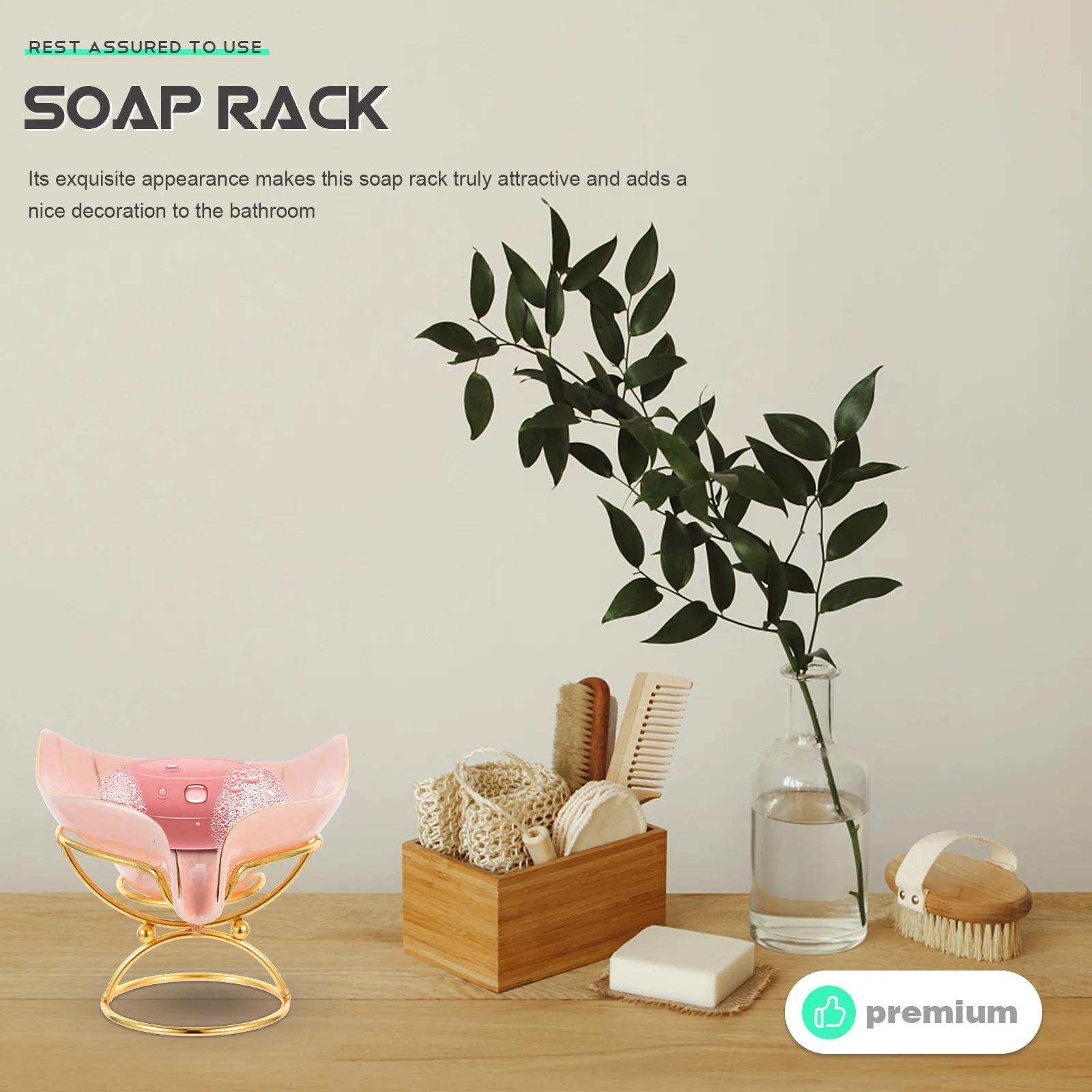 

1Set Mermaid Tail Shaped Soap Storage Holder Draining Box Bathroom Kitchen Stand Unique Design Ceramic Iron