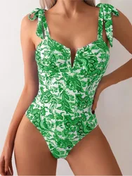 2025 New One Piece Swimsuit Sexy Cartoon Printed Swimwear Women Bathing Suit Beach Backless Monokini Swimsuit Female