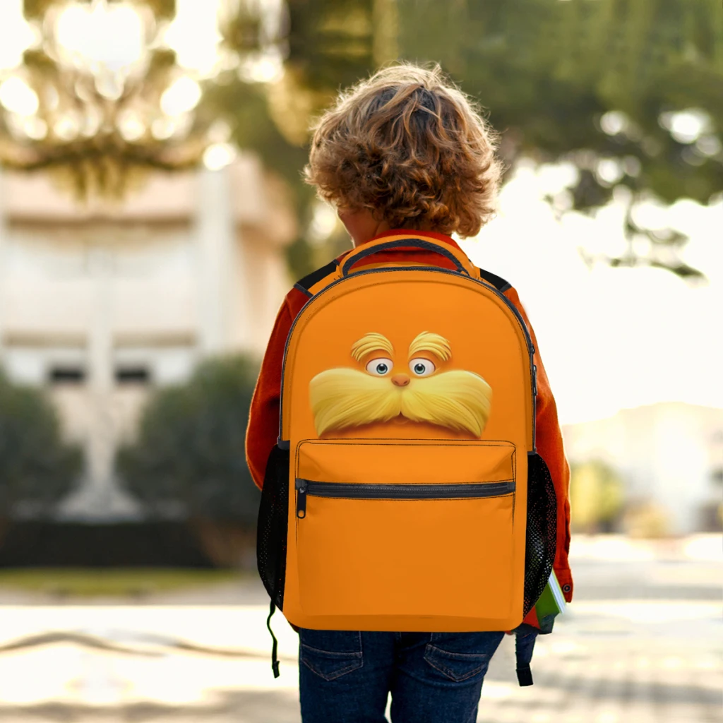 Nieuwe Modieuze Lorax Rugzak Tas Grote Capaciteit Trendy Boekentas Multi-Pockets Verstelbaar 17Inch