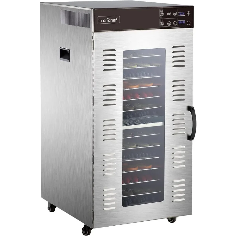 Electric Food Dehydrator Machine - 2000-Watt Premium Multi-Tier Meat Beef Jerky Maker Fruit/Vegetable