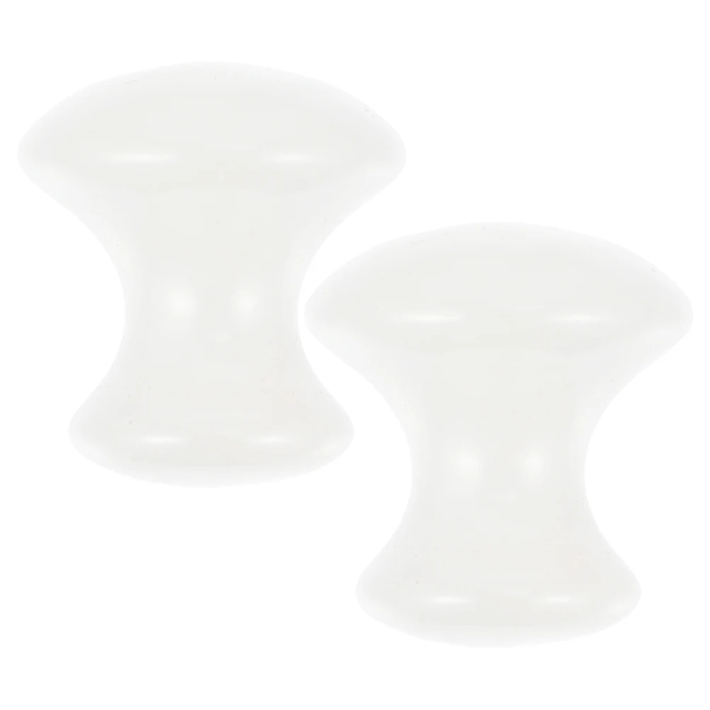 

2Pcs Mushroom Shaped Guasha Massage Stone Set Rose Quartz Manual Scraping Tool for Facial Eye Neck Spa Muscle Tension Relief