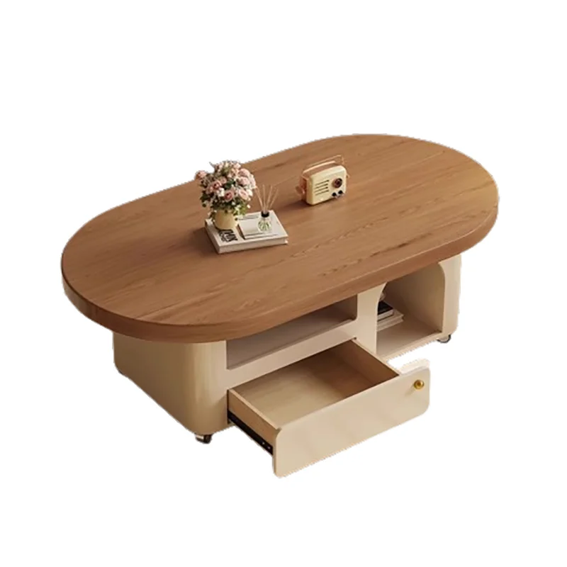 &Contemporary Cute Coffee Table With Storage Design Minimalist Trendy Elegant Premium Table Basse Salon Furniture