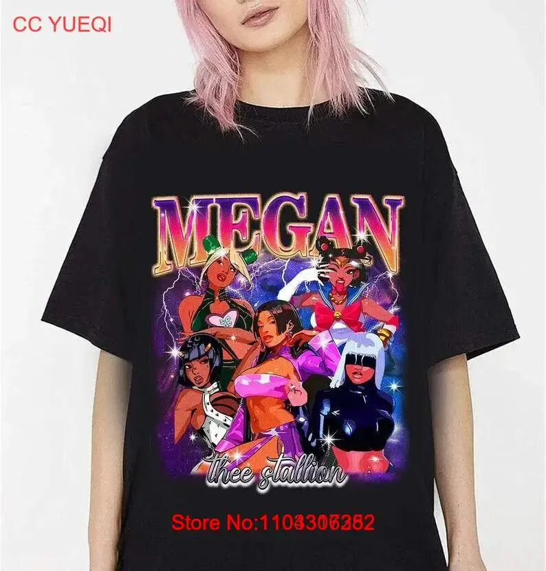 Megan Thee Stallion 90s Anime t-Shirt, Megan Cosplay Art t-Shirt