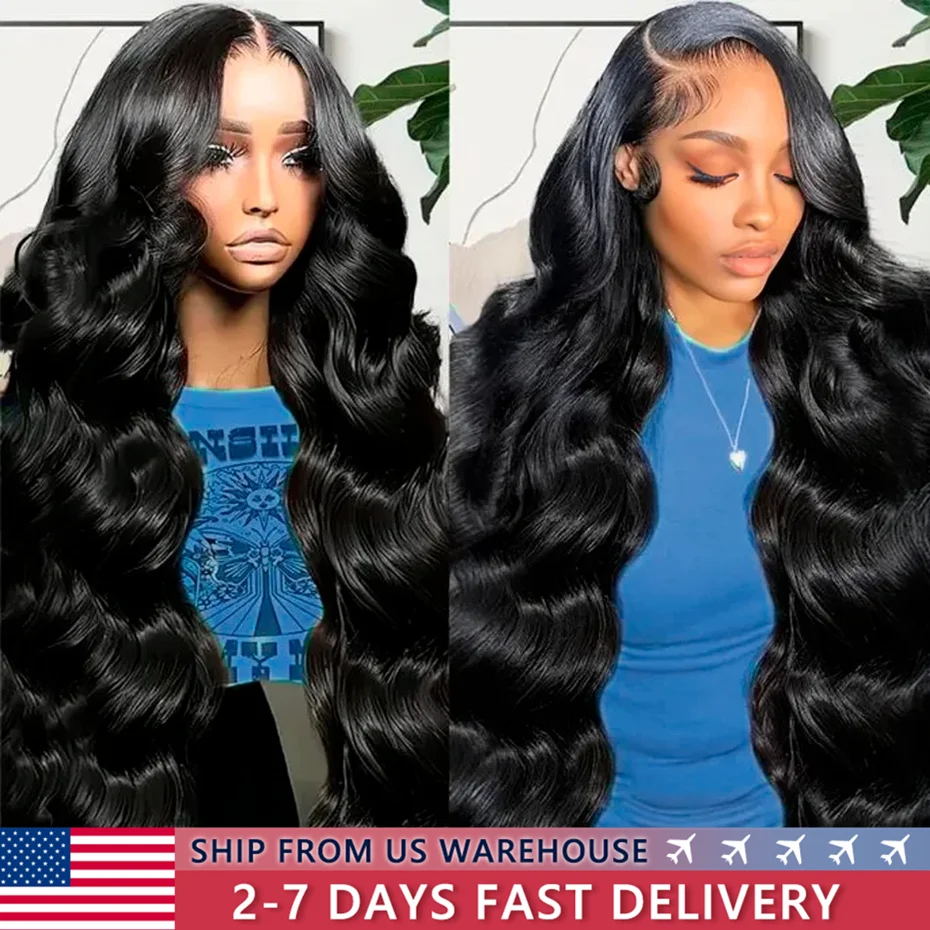 Body Wave Lace Wig 13x4 Transparent Lace Front Human Hair Wigs 180 Density 13x6 Body Wave Lace Frontal Wig For Women Bling Hair