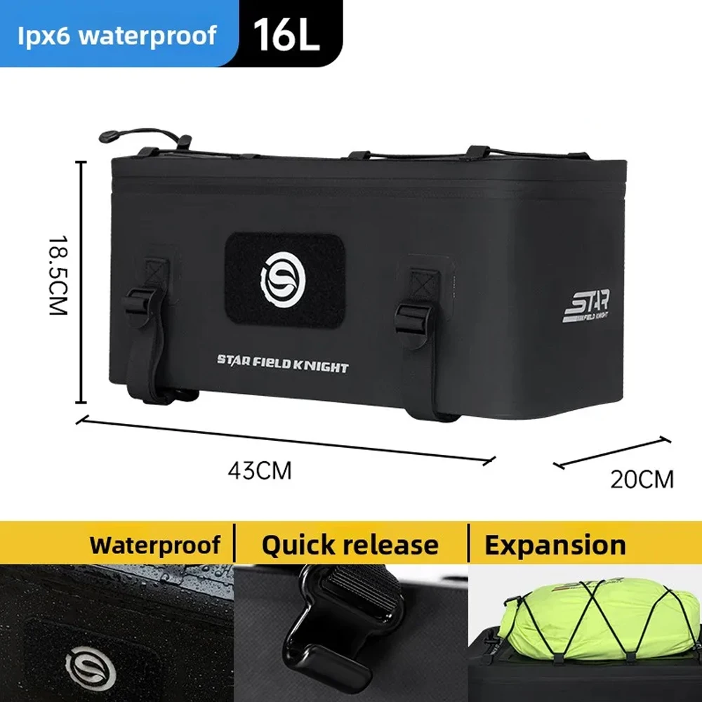 

Universal Motorcycle Luggage Side Boxes Waterproof Motorbike Helmet Boxes Large Capacity Tool Box Travel Stroage Box Saddle Box