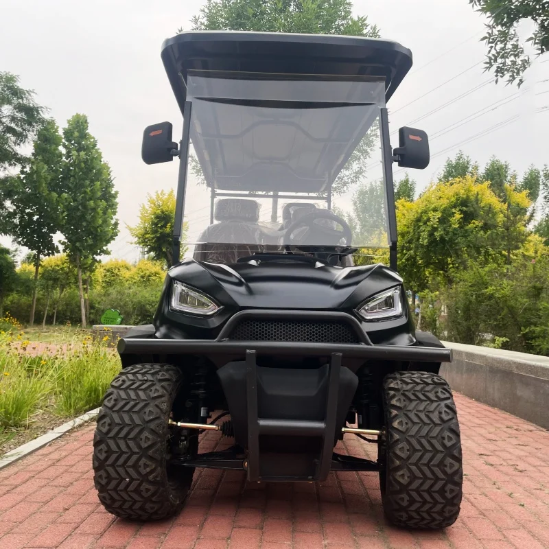 

Электрический гольф-кар для бездорожья от китайского производителя, на литиевой батарее, с кожаным сиденьем и подголовником, в продаже