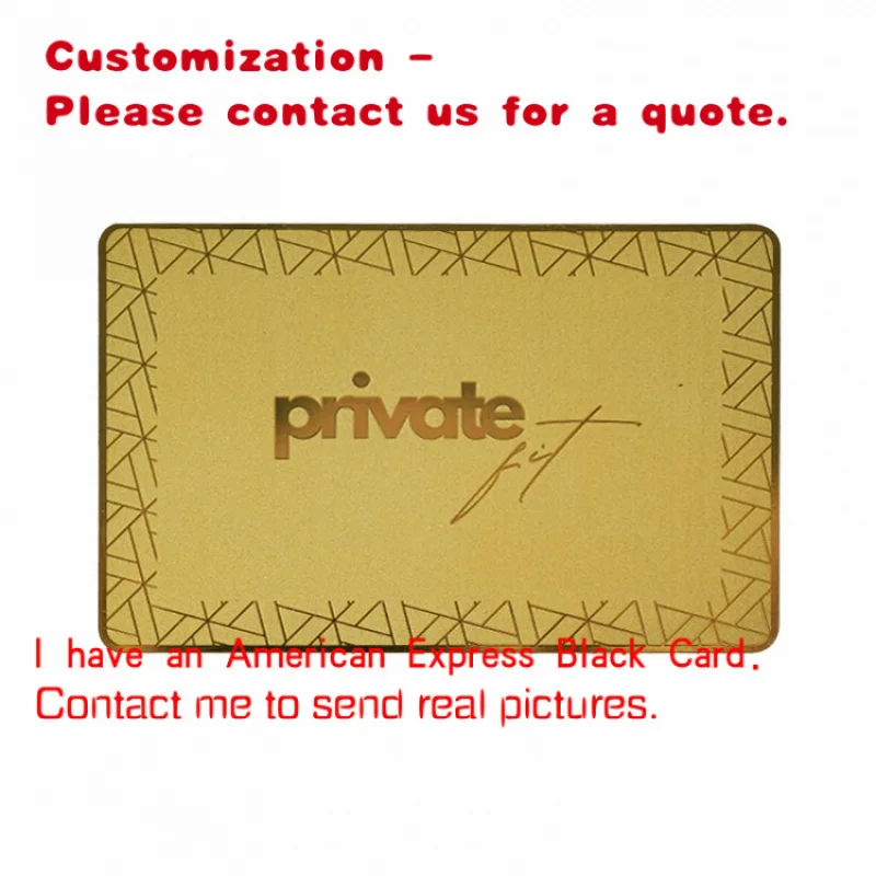 

custom.Printable Stainless Steel VIP Membership Cards Blank Customized Printing NFC Chip Metal Business Cards