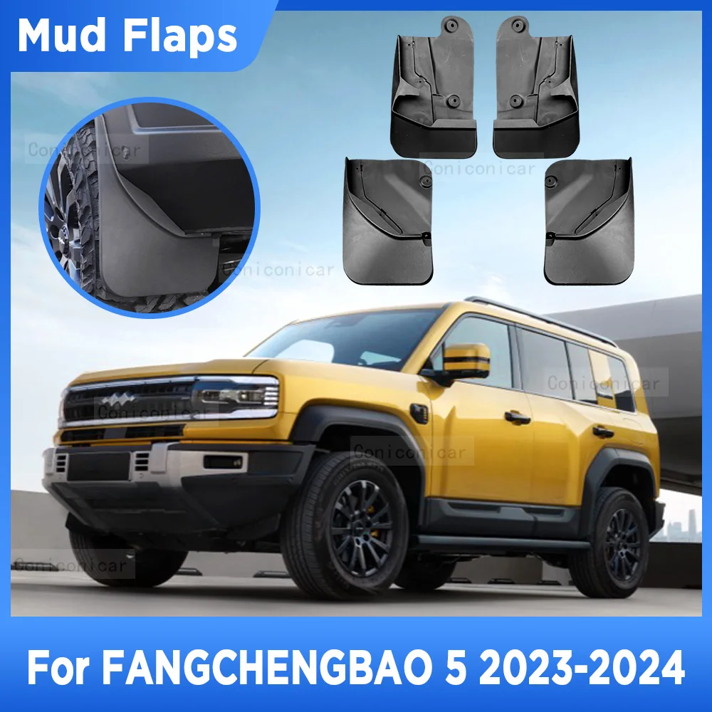 

For BYD FANGCHENGBAO 5 2023 2024 Mud Flaps Splash Guard Mudguards MudFlaps Wheel Front Rear Fender Auto Car Accessories