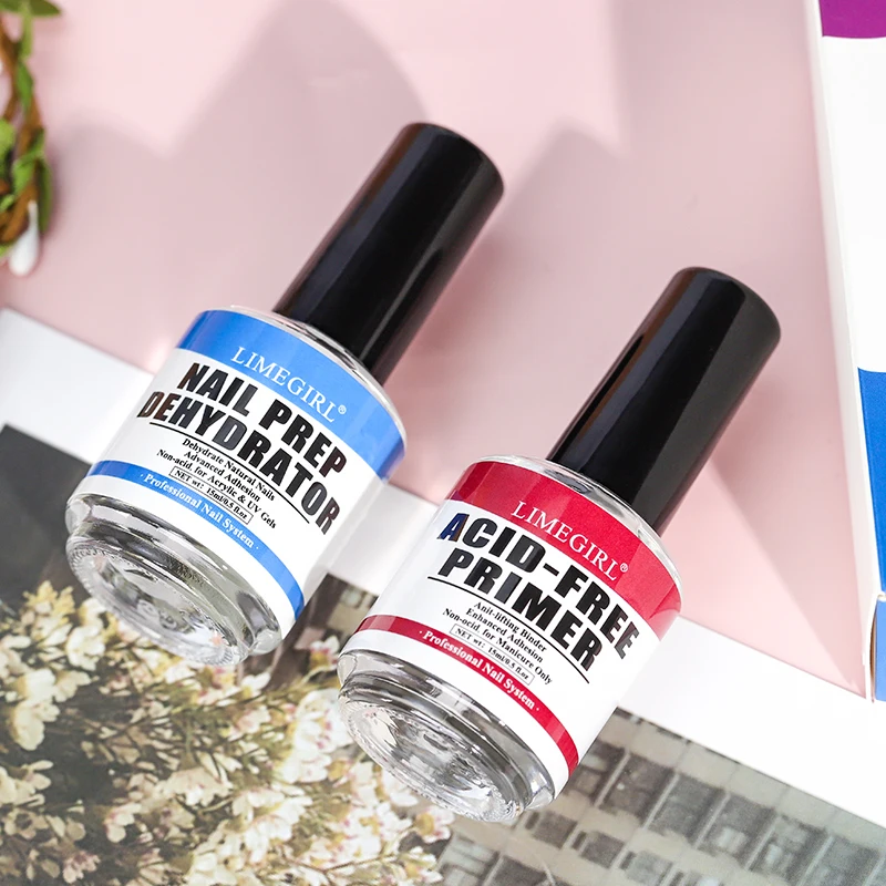 مجموعة تجفيف الأظافر الإعدادية ، برايمر خالي من الأحماض ، أظافر أكريليك لاصقة ، جل بوندر ، زيت موازنة ، حلول البشرة