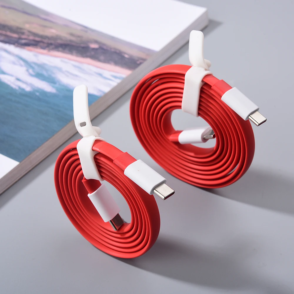 

1/1.5M Oneplus 150W 100W 80W 65W USB C to USB C PD Warp Dash Fast Charging Cable for 1+ 15 14 13 13T Ace 6T Nord CE 2 3 4 5 Lite