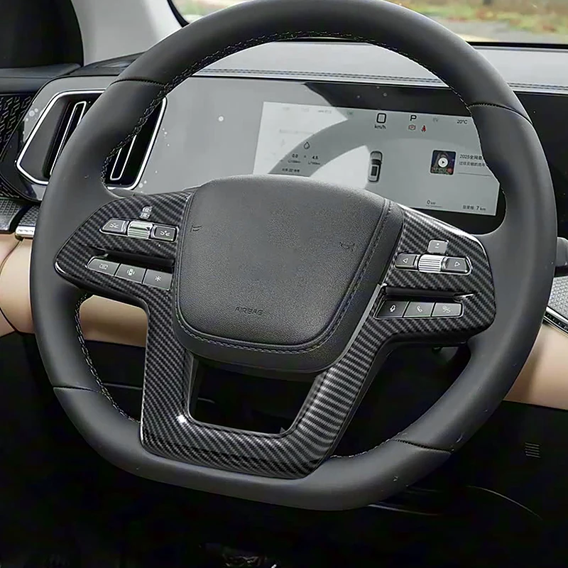 

Автомобильный Стайлинг, декоративная рамка рулевого колеса, накладка для BYD Song Pro 2023, цветные аксессуары для интерьера из углеродного волокна