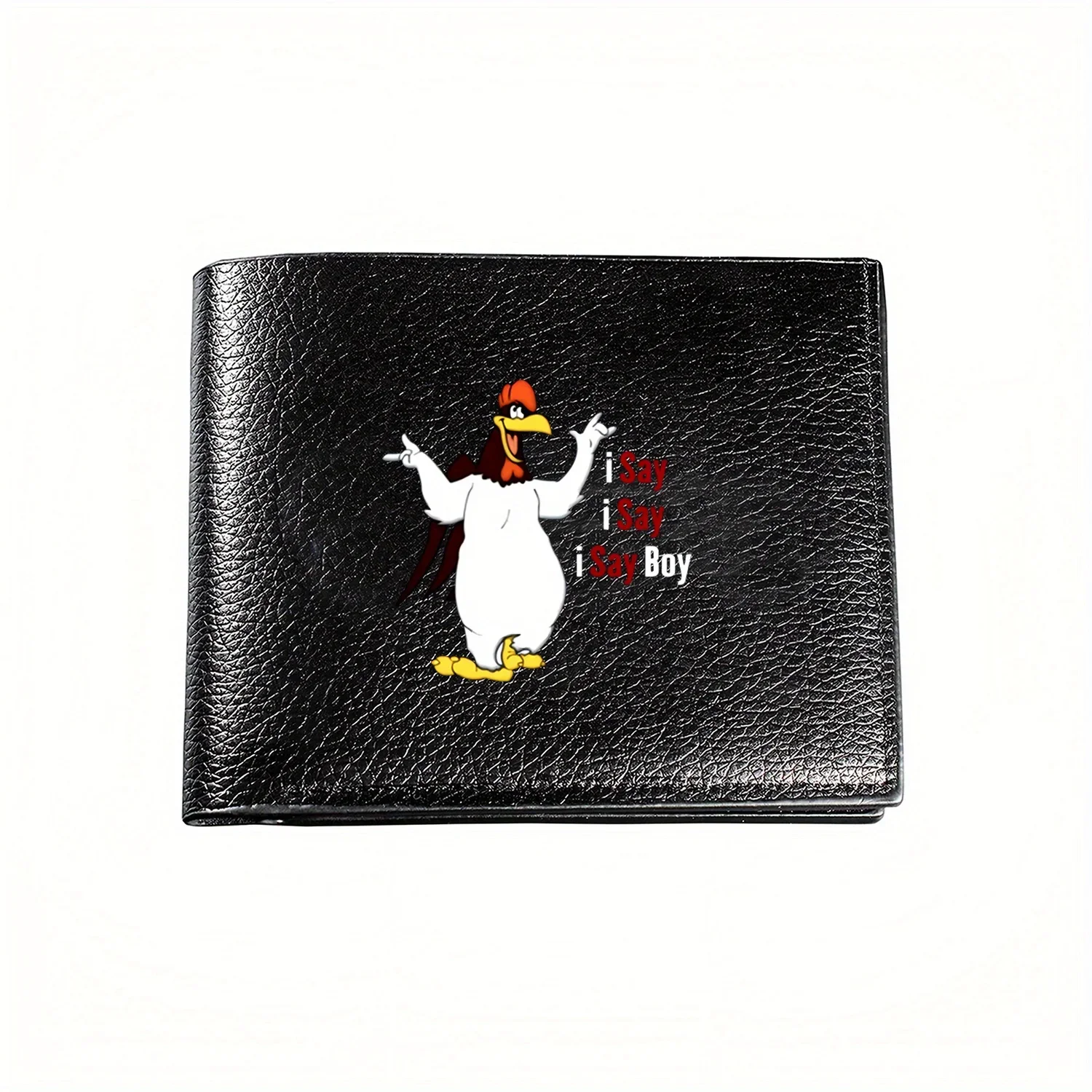 Foghorn Leghorn I Say I Say I Say Boy Business Mens Casual Elegante Simple Práctico Calidad Cartera Elegante Impresión Gráfica Crea