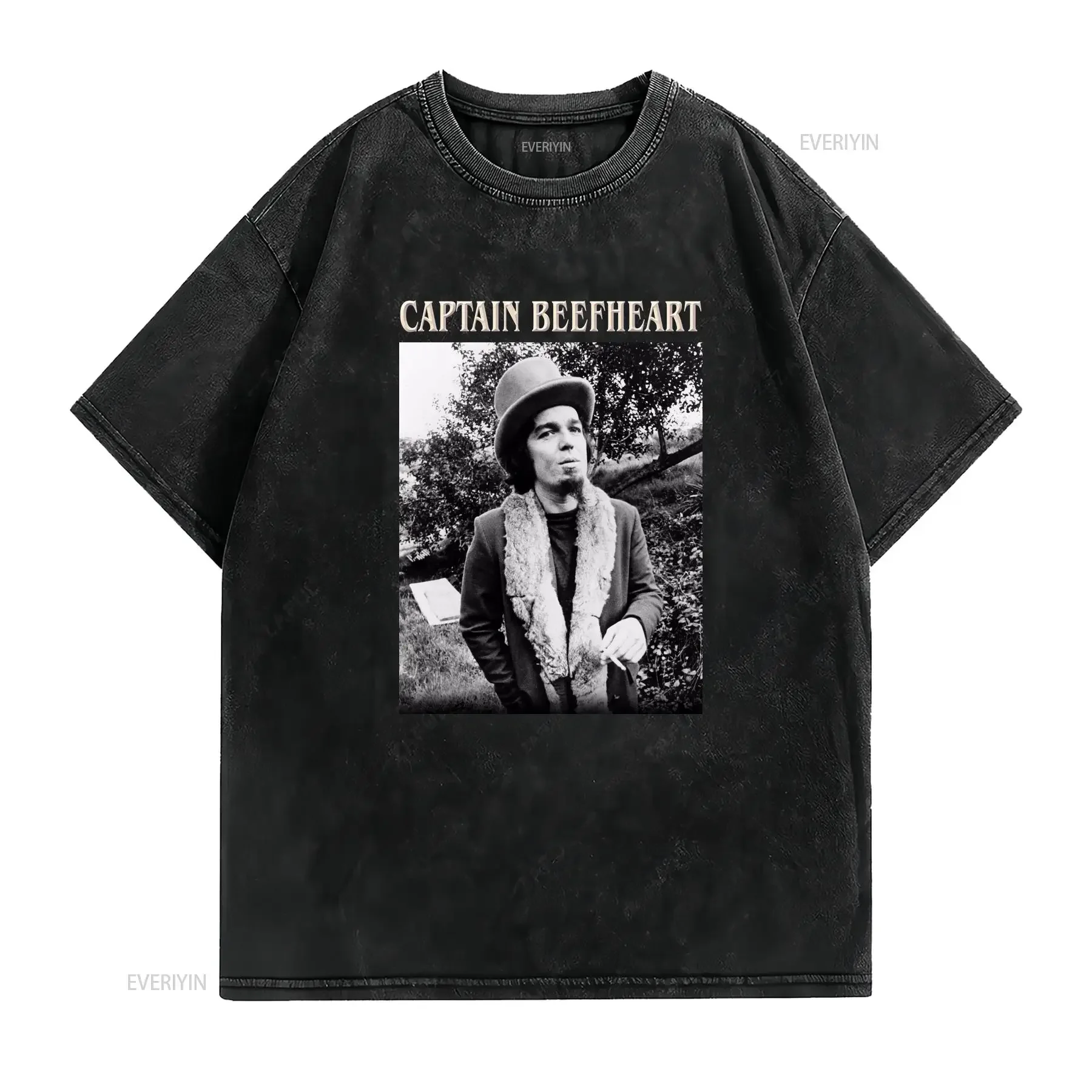 تي شيرت كابتن بيفارت فاست آند بولبوس ميوزيك تي شيرت عتيق مغسول متعدد الاستخدامات كاجوال للجنسين ملابس مصممة على الموضة للرجال #2