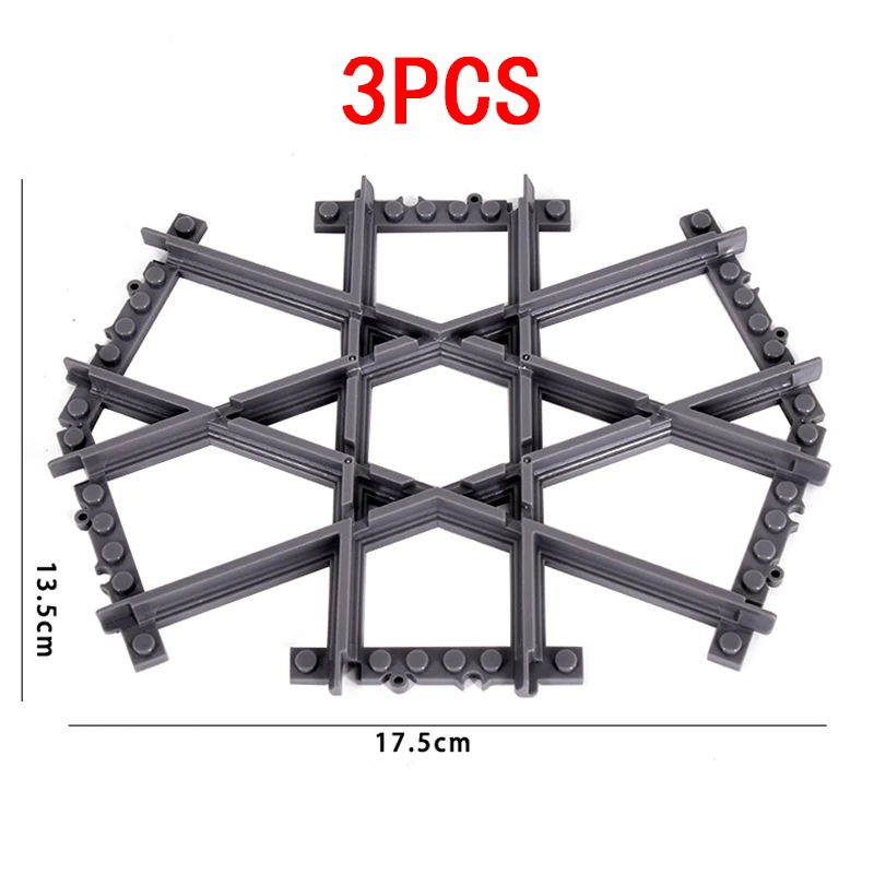 都市の強度フレキシブルスイッチ鉄道トラックレール道路道路道路曲線ビルディングブロック部品おもちゃ7996と互換性があります