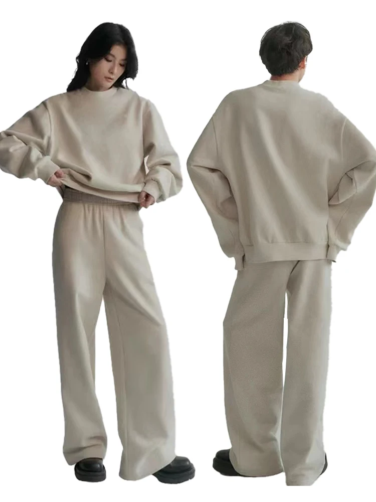 

Свитшот Long Sve Street Sle с цифровым принтом, повседневный, универсальный, однотонный, для пар, свободного кроя, из хлопка, с круглым вырезом N...