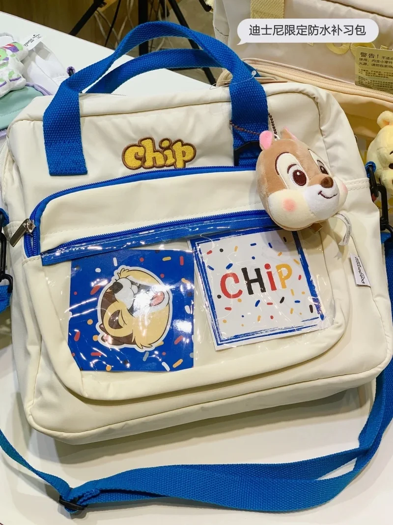 Potdemiel ديزني لوسو الطنانة رقاقة ويني ذا بوه حقيبة كمبيوتر ذات سعة كبيرة مع قلادة قطيفة حقيبة يد رائعة حقيبة كروسبودي