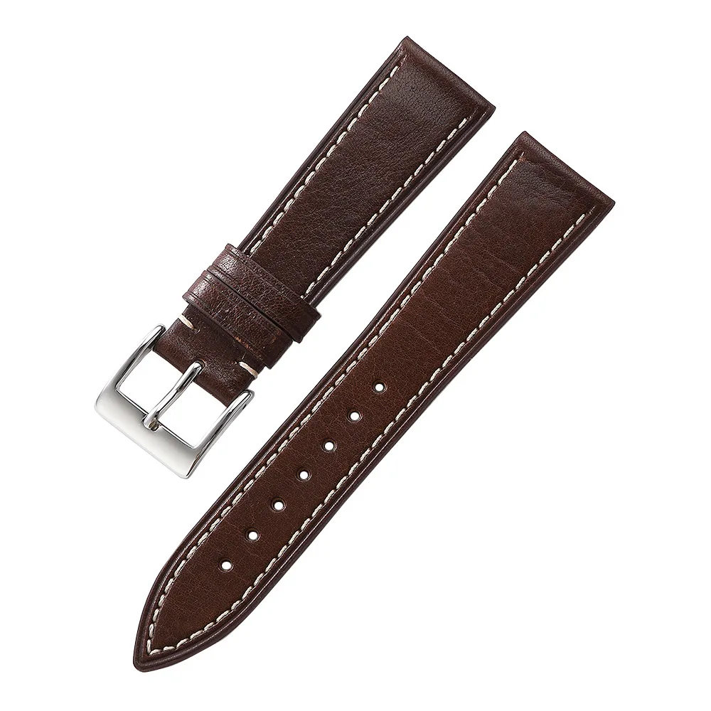 Retro calf leather strap 20mm 22mm Watch band universal smartwatch replacement accessories bracelet UTHAI