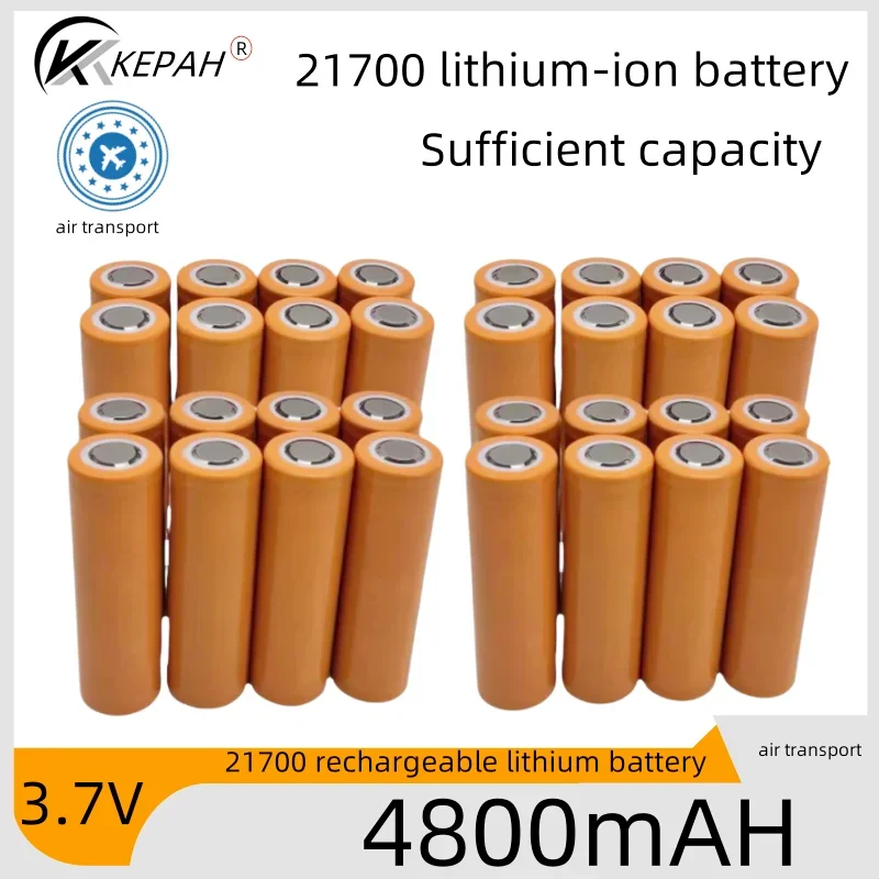 21700 NCR21700T Lithium Rechargeable Battery 4800mAh 3.7 V 40A High-discharge Battery High-drain Li-ion Battery  led flashlight