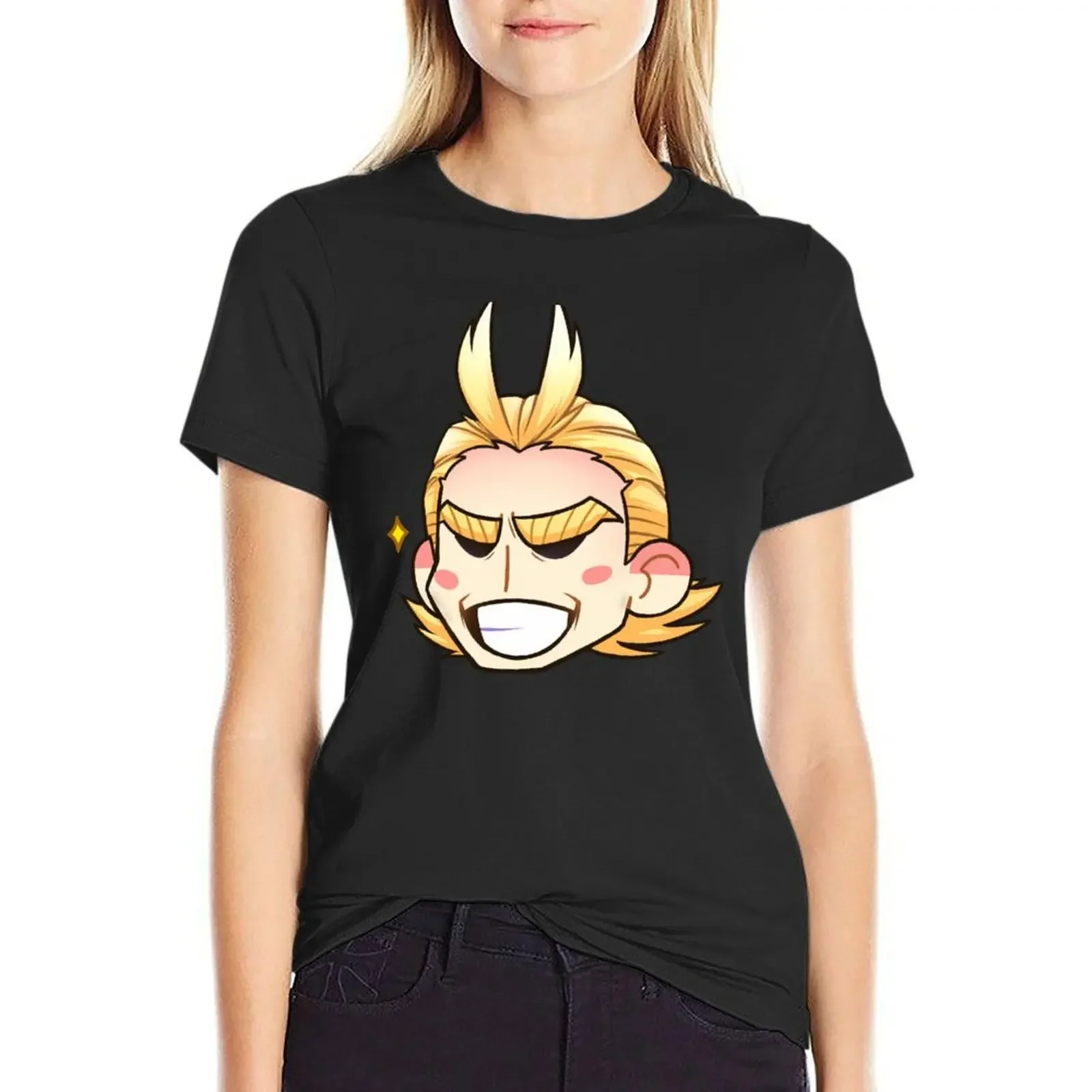 

All Might T-Shirt summer top sports fans hippie clothes cute t-shirts for Women