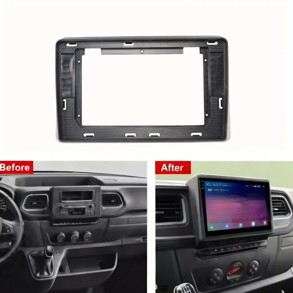 

Car Radio Fascia Fit For 2021 RENAULT MASTER 10.1INCH Car accessories radio Android trim plastic dashboard screens audio frame