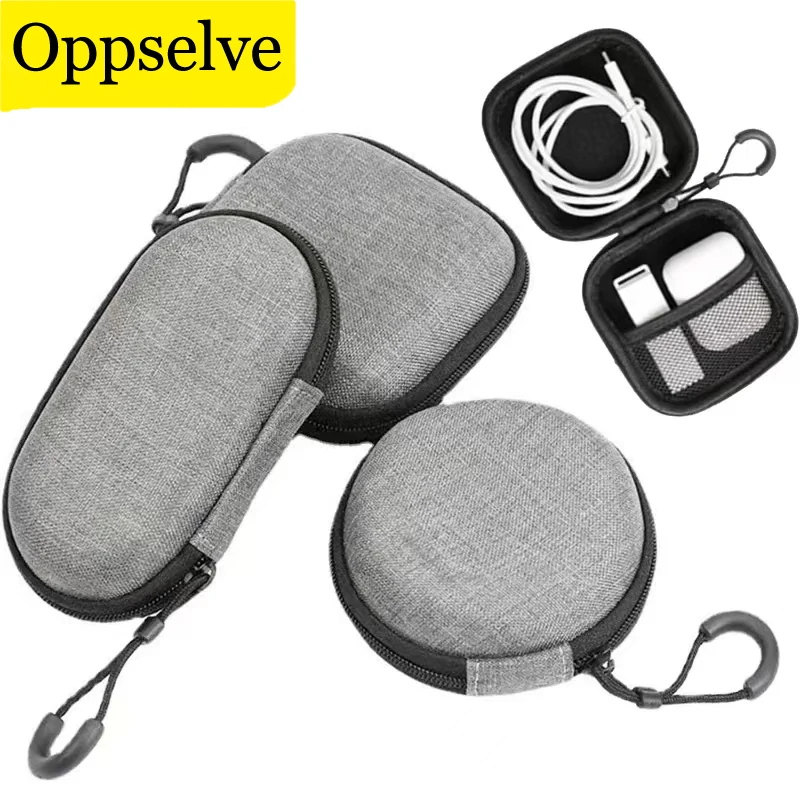 Small Earphone Storage Bag Shockproof Hard Shell Data Charger Cable Organizer Box Mini Gadgets Carrying Case U Disk Zipper Pouch