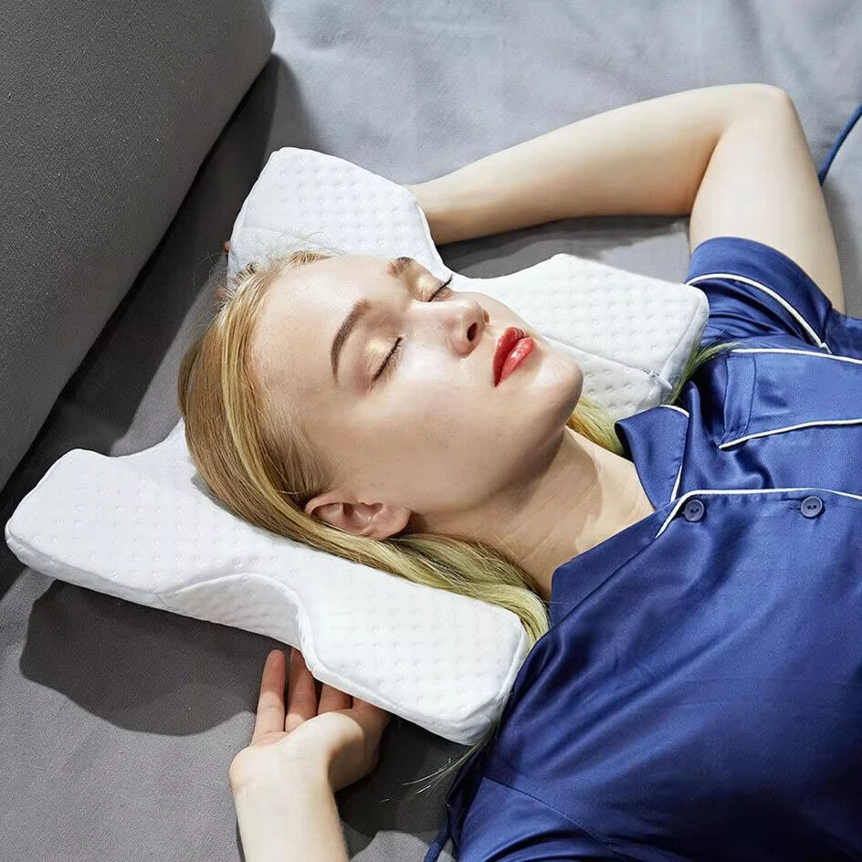 

U-Shaped Curved Orthopedic Pillow for Sleep Memeory Foam Hand Pillow Hollow Orthopedic Products Neck Pillow Travel Side Sleepers