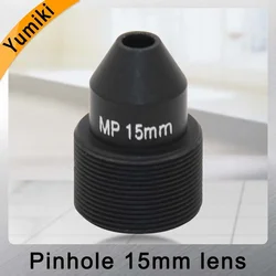 Yumiki HD 2.0Megapixel 15mm pinhole Lens, CCTV Camera Lens,M12 mount,Image Format 1/2