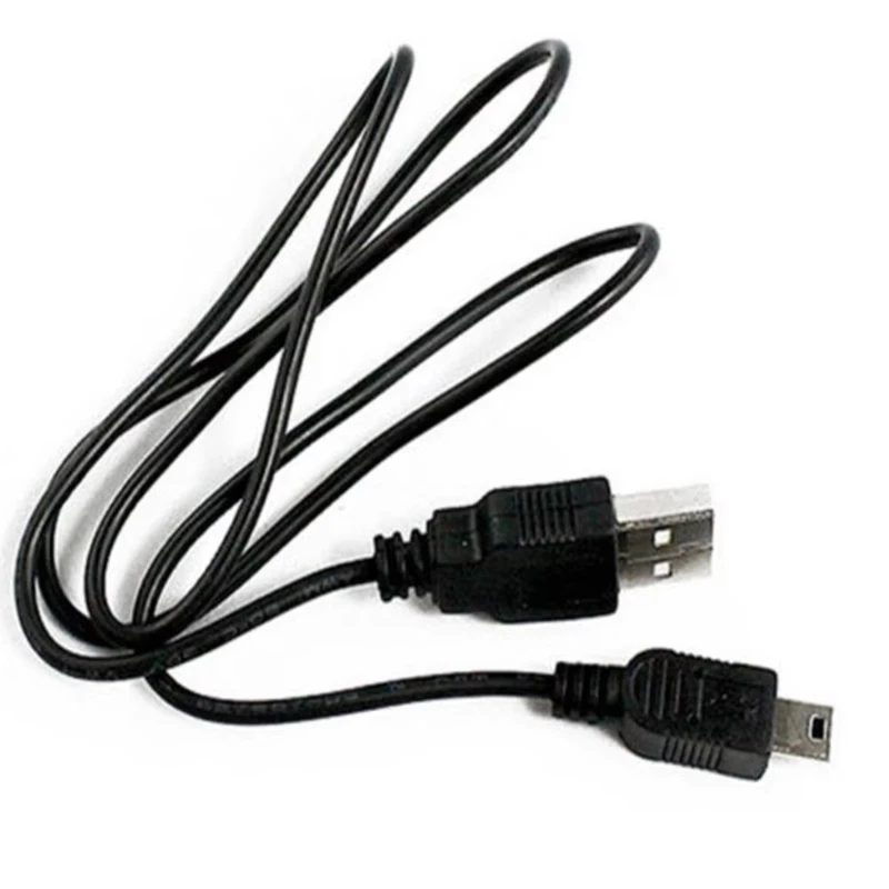 1/2/3/4/5/6Pcs Best GPS EPS MP3 MP4 Cable Charging Black Male USB Cord Adapter 2.0 A To 5 Pin B