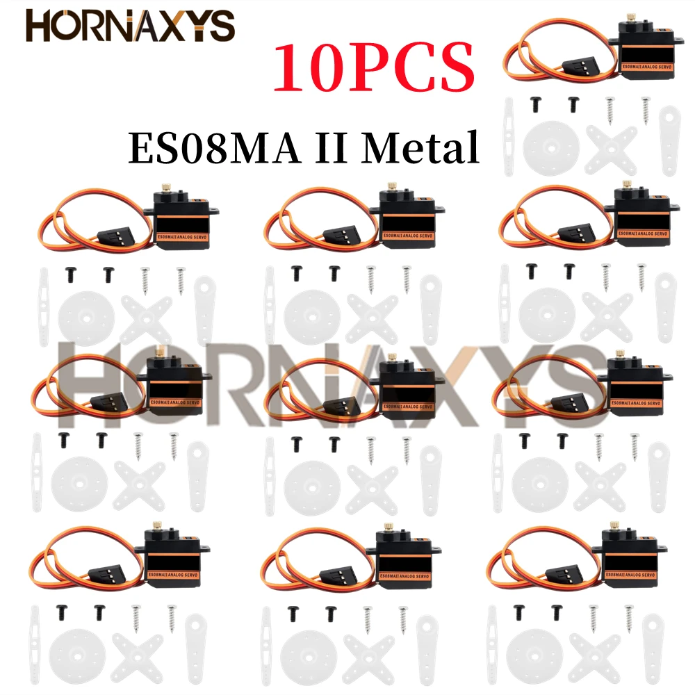 EMAX ES08MA ES08MAII 12g Mini Metal Gear Analog Servo for Rc Hobbies Car Boat Helicopter Airplane Rc Robot