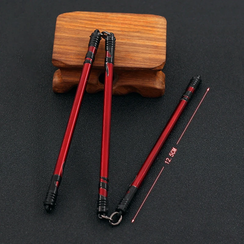 Jujutsu Kaisen Weapon Youyun Three Section Staff Anime Keychain Model Katana Samurai Sword Royal Japanese Katana Kid Gift Toy